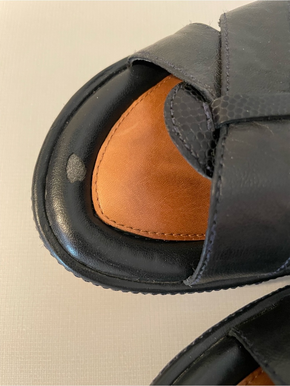 Nurture Leather Wedge Sandals Size 7.5 - Picture 4 of 9